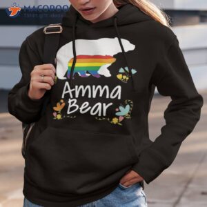 amma lgbt bear gay lesbian pride rainbow floral transgender shirt hoodie 3