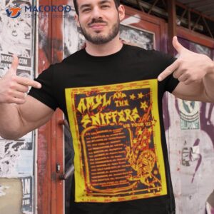 amyl and the sniffers us tour 2022 shirt tshirt 1