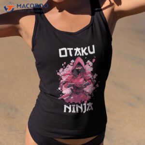 Anime Otaku Ninja Female Ninja Japanese Cherry Blossoms T-Shirt