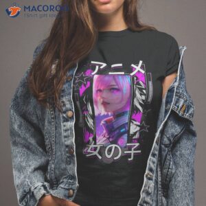 anime vibes japanese writing gaming style girl shirt tshirt 2