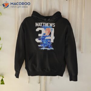 auston matthews 34 toronto maple leafs autographed signature shirt hoodie