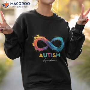 autism red instead infinity acceptance autism awareness gift shirt sweatshirt 2