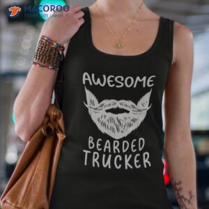 awesome bearded trucker squad funny father s day dad shirt tank top 4