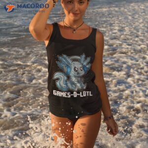 Axolotl Gaming Kids Boys Girls Anime Video Game Pew Gamer T-Shirt 3 axolotl gaming kids boys girls anime video game pew gamer t shirt tank top