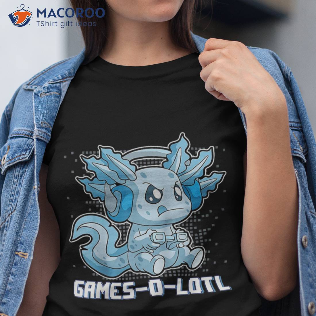 Axolotl Gaming Kids Boys Girls Anime Video Game Pew Gamer T-Shirt Axolotl Gaming Kids Boys Girls Anime Video Game Pew Gamer T-Shirt