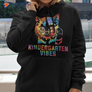 Back To School Teachers Cat Kindergarten Vibes Kid Shirt