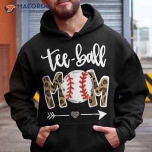 ball mom mother s day gift teeball leopard funny shirt hoodie