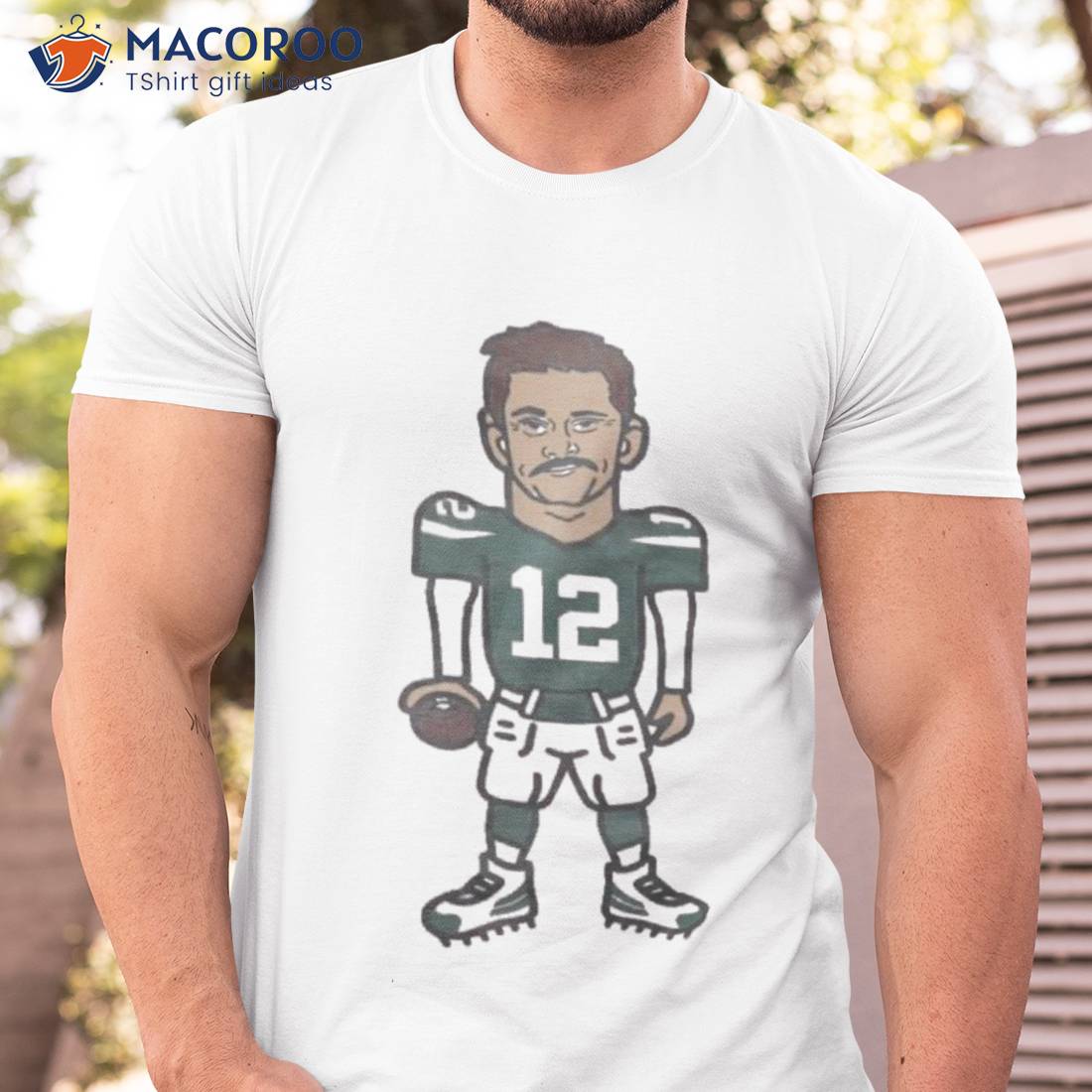 Aaron Rodgers Face Green Bay Packers T Shirt, Gift For Women