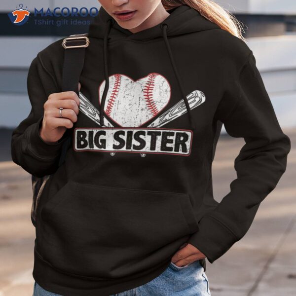 Baseball Big Sister Matching Family Softball Lover Shirt