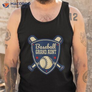 baseball grand aunt matching family player shirt tank top