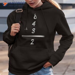 baseball math 6 4 3 2 double play cute t shirt softball game hoodie 3