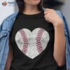 Baseball Mom Heart Softball Mama Mothers Day Shirt