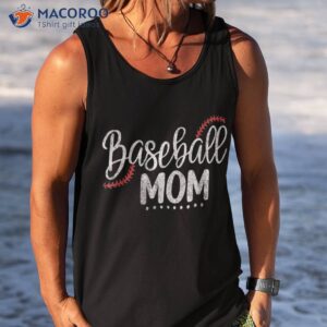 baseball mom leopard game day mothers shirt tank top