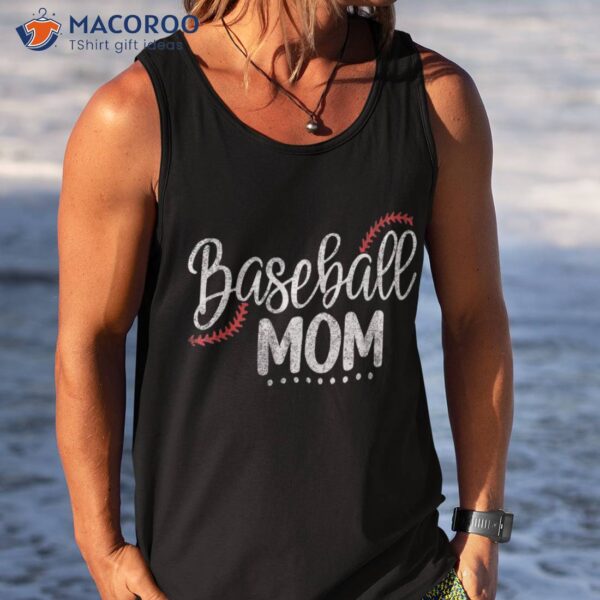 Baseball Mom Leopard Game Day Mothers Shirt