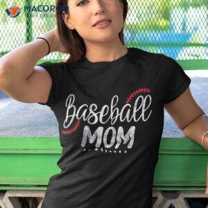 baseball mom leopard game day mothers shirt tshirt 1