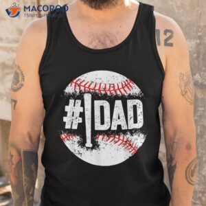 baseball number one daddy son father s day shirt tank top