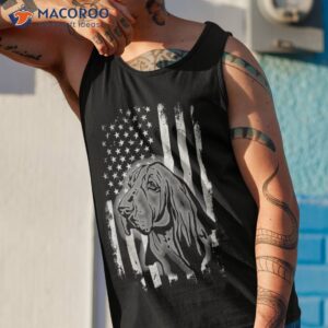 basset hound american flag cool usa patriotic dog lover gift shirt tank top 1