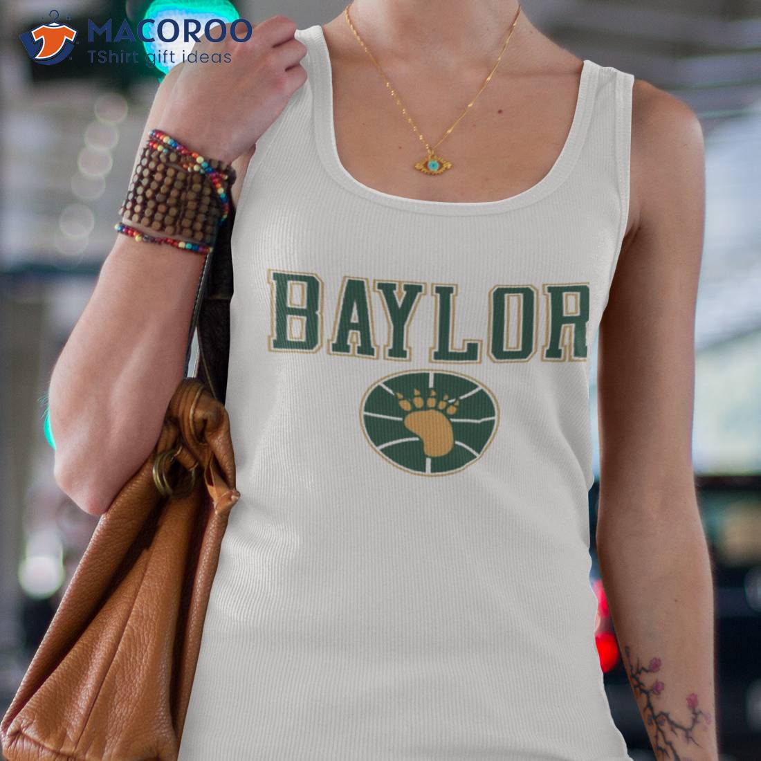 Baylor Bear Paw Basketball Ringer Shirt Baylor Bear Paw Basketball Ringer Shirt