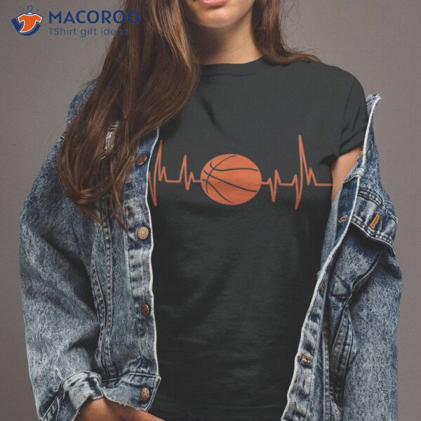 Bball Tshirt Heartbeat Basketball