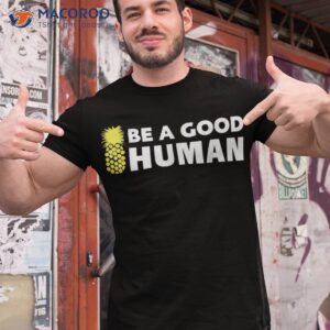 be a good human funny 21 pineapple shirt tshirt 1