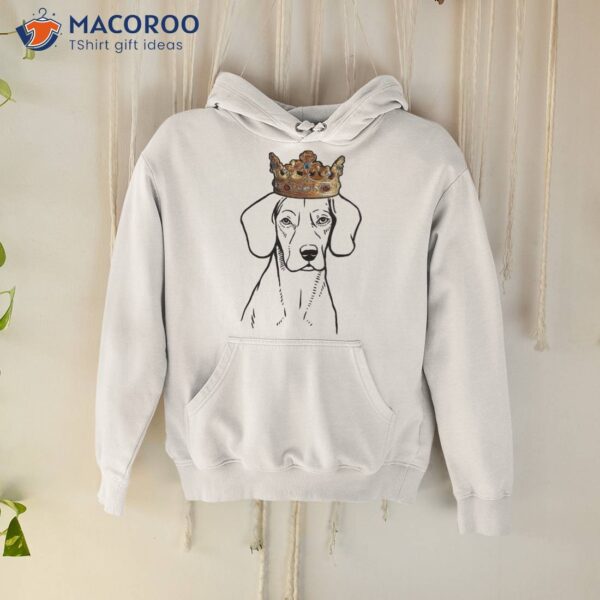 Beagle Dog Wearing Crown Shirt