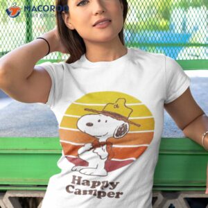 Beagle Scout Happy Camper Peanuts Snoopy Shirt