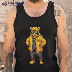 bear animal dressed in cloths as human kids shirt tank top