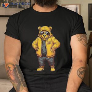 Bear Animal Dressed In Cloths As Human Kids Shirt