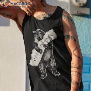 bear hug i love california shirt art retro vintage cali tank top 1