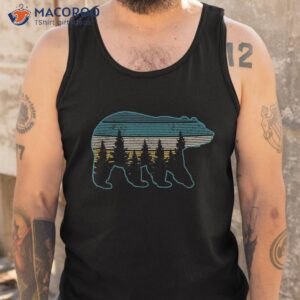 bear nature grizzly brown black hiking hunting gift shirt tank top