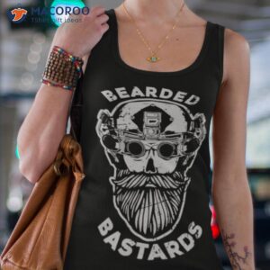 bearded bastard skull shirt tank top 4