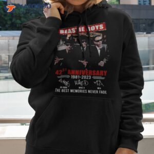 beastie boys 42st anniversary 1981 2023 the best memories never fade signatures shirt hoodie 2