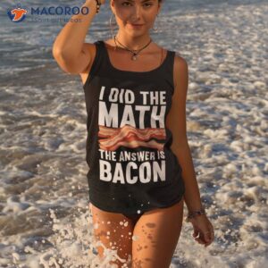 best bacon art for food pork meat lovers shirt tank top