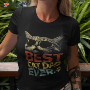 best cat dad ever vintage fathers day daddy meow cool 2023 shirt tshirt 3