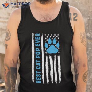 best cat pop ever vintage us american flag usa shirt tank top