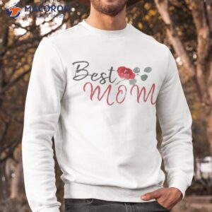 best mom red rose watercolor mothers day shirt sweatshirt
