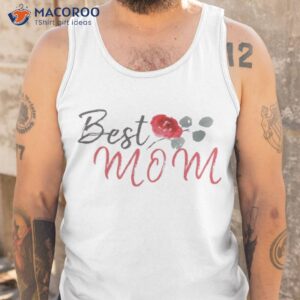 best mom red rose watercolor mothers day shirt tank top