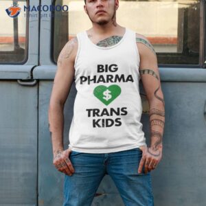 big pharma heart trans kids shirt tank top 2