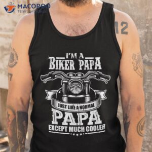 bike grandpa motorcycle rider retiret gift papa biker short sleeve shirt tank top