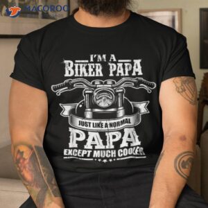 Bike Grandpa Motorcycle Rider Retiret Gift Papa Biker Short Sleeve Shirt