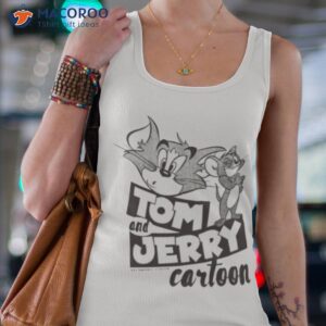 black and white tom and jerry cartoon shirt tank top 4