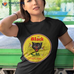 Black-cat-firecrackers Shirt