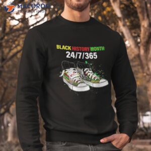 black history month shoes shirt sweatshirt