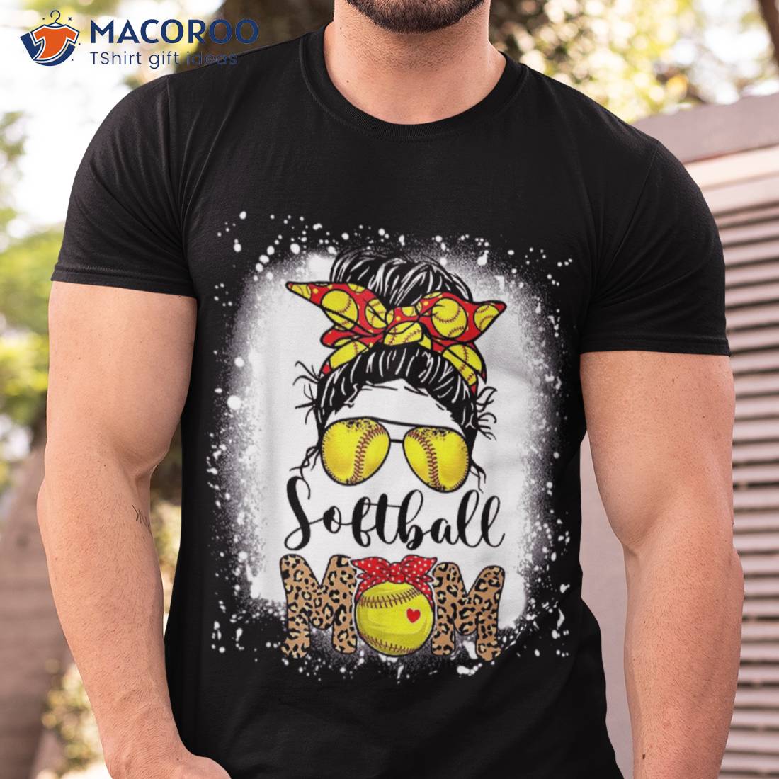 Softball Mom Shirt Bleached Softball Mom Shirt Softball 