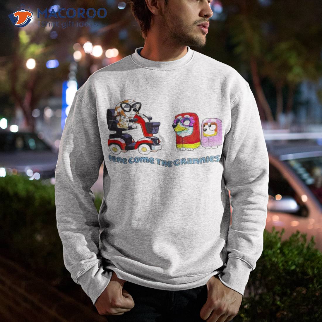 Awesome bluey Here Come The Grannies T-Shirt, hoodie, sweater, long sleeve  and tank top