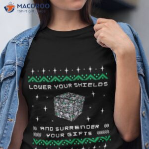 Borg Cube Funny Ugly Christmas Star Wars Shirt