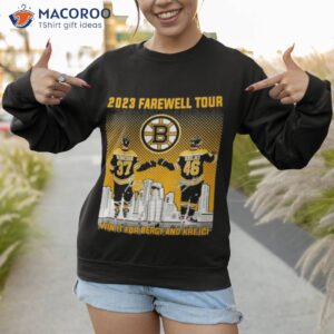 boston bruins bergeron and krejci 2023 farewell tour win it for energy and krejci signatures shirt sweatshirt