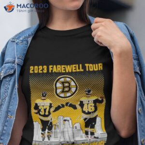 Boston Bruins Bergeron And Krejci 2023 Farewell Tour Win It For Energy And Krejci Signatures Shirt