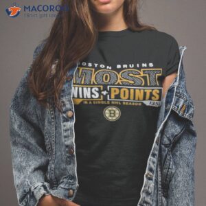 Boston Bruins Most Ever Nhl Wins And Points Shirt