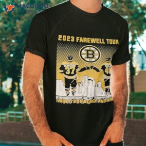 Boston Bruins Patrice Bergeron And David Krejci 2023 Farewell Tour  Signatures Shirt, hoodie, sweater, long sleeve and tank top